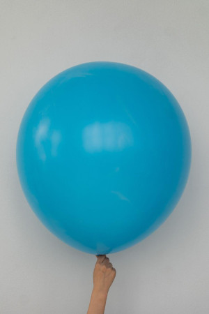 Гелиевый шар карибский голубой 60 см