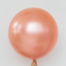 Гелиевый шар металл розовое золото 60 см