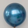 Гелиевый шар хром синий 60 см