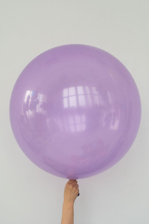 Гелиевый шар кристал прозрачный фиолетовый 60 см