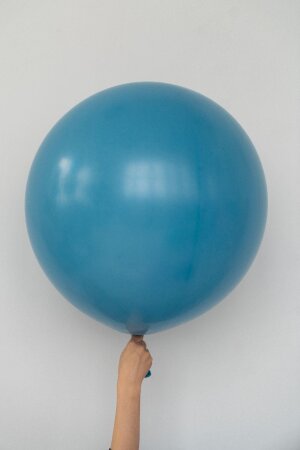 Гелиевый шар лазурный синий 60 см